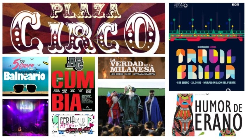Muchos shows en el primer fin de semana del año